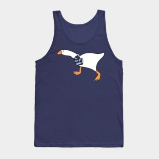 Goose Wizard with Blue Gray Scarf Tank Top